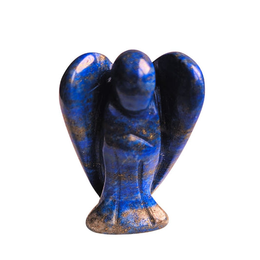 Sodalite Small Crystal Angel Figurine Carved from Natural Stone - Exquisite Crystals