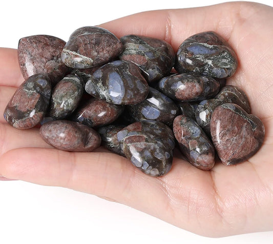 Labradorite Crystal Heart Stones - Exquisite Crystals
