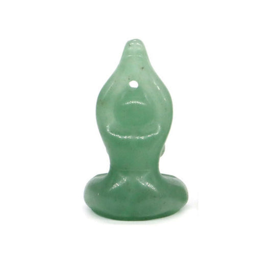 Green Aventurine Yoga Figurine Carved from Natural Stone - Exquisite Crystals