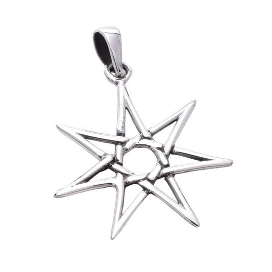 Silver Fairy Star Pendant Necklace - Exquisite Crystals